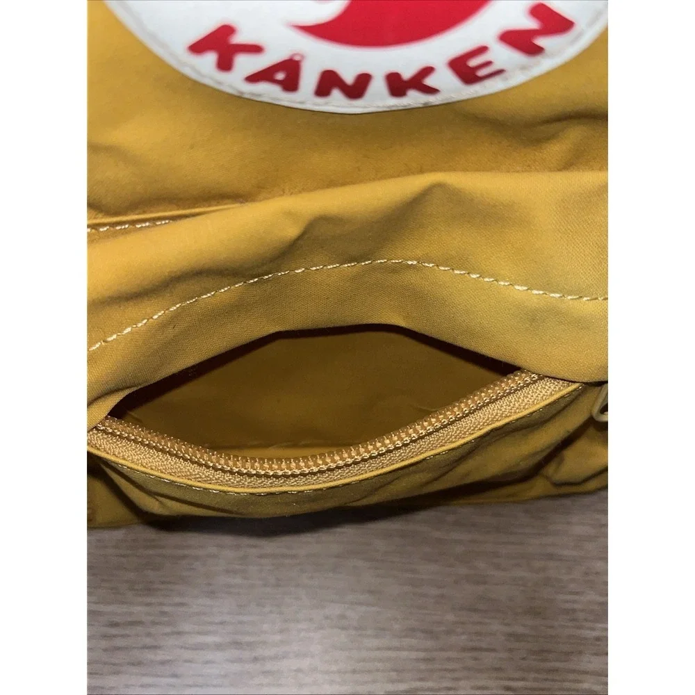 Fjallraven Kanken Backpack Yellow Classic Bookbag Seat Pad Outdoor School Bag